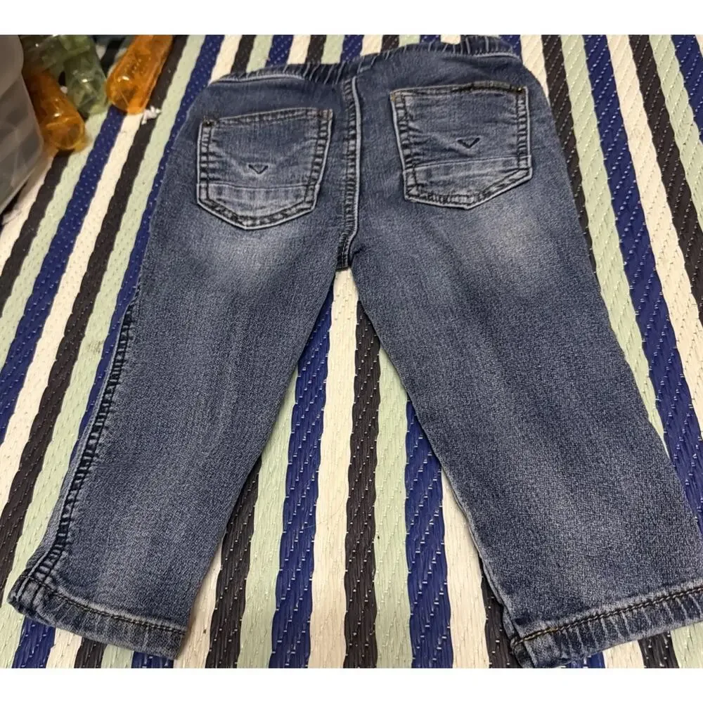 Hudson Baby Boys Jeans Pull On Blue 18 Mo